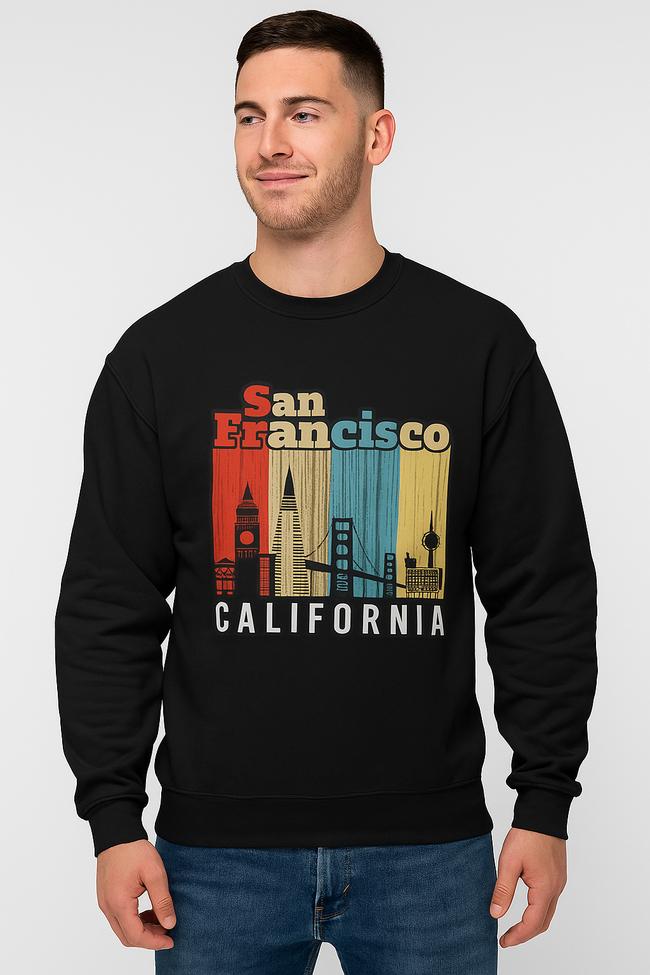 ANWA San Francisco DTF Print Sweatshirts Unisex Hover Image